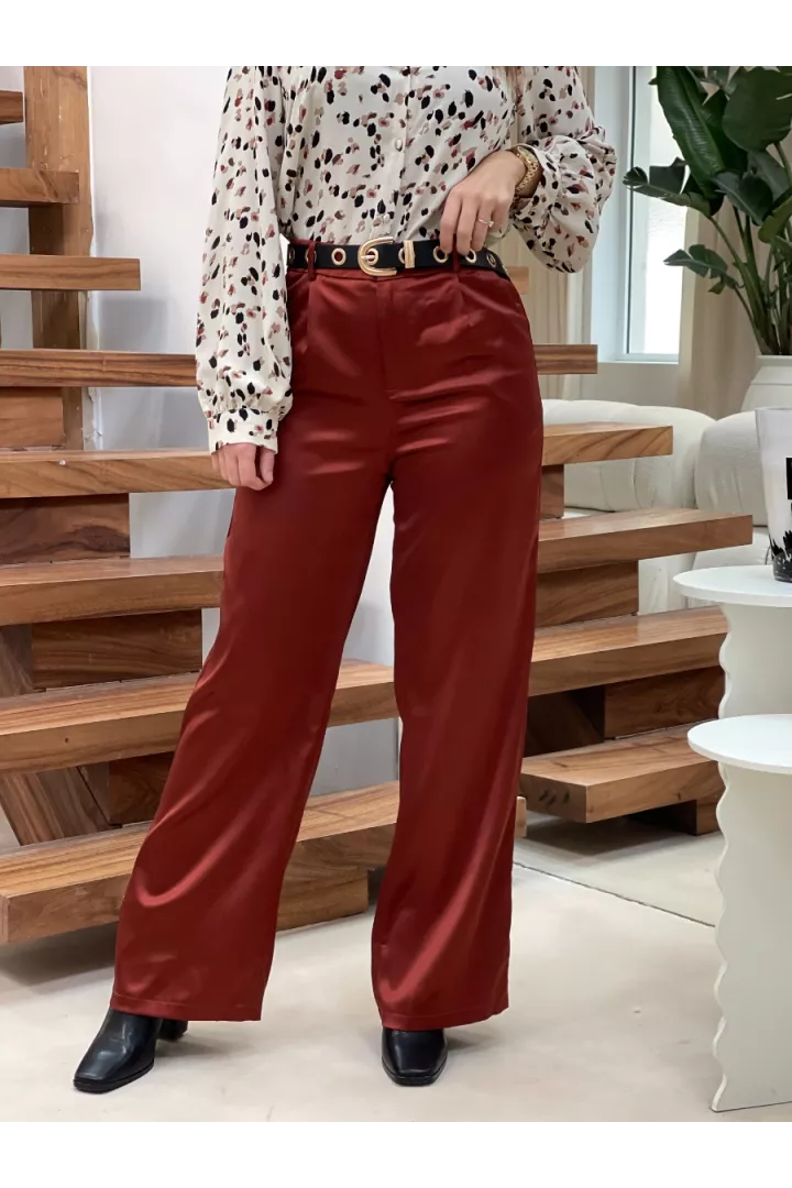 Pantalon Lo&iuml;s Brique | Juste Elles