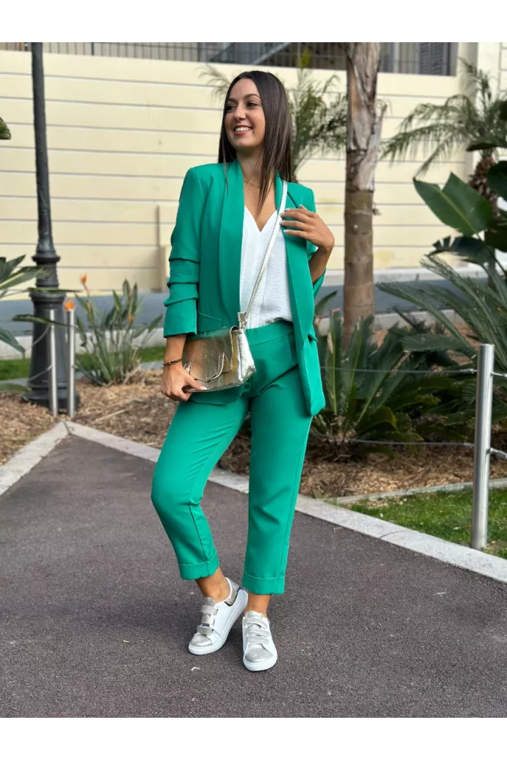 Pantalon Carla vert | Juste Elles