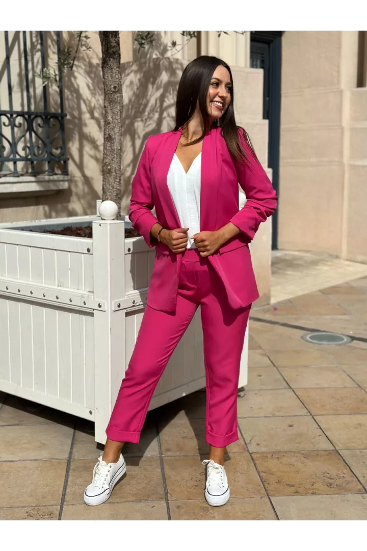 Pantalon Carla fushia | Juste Elles