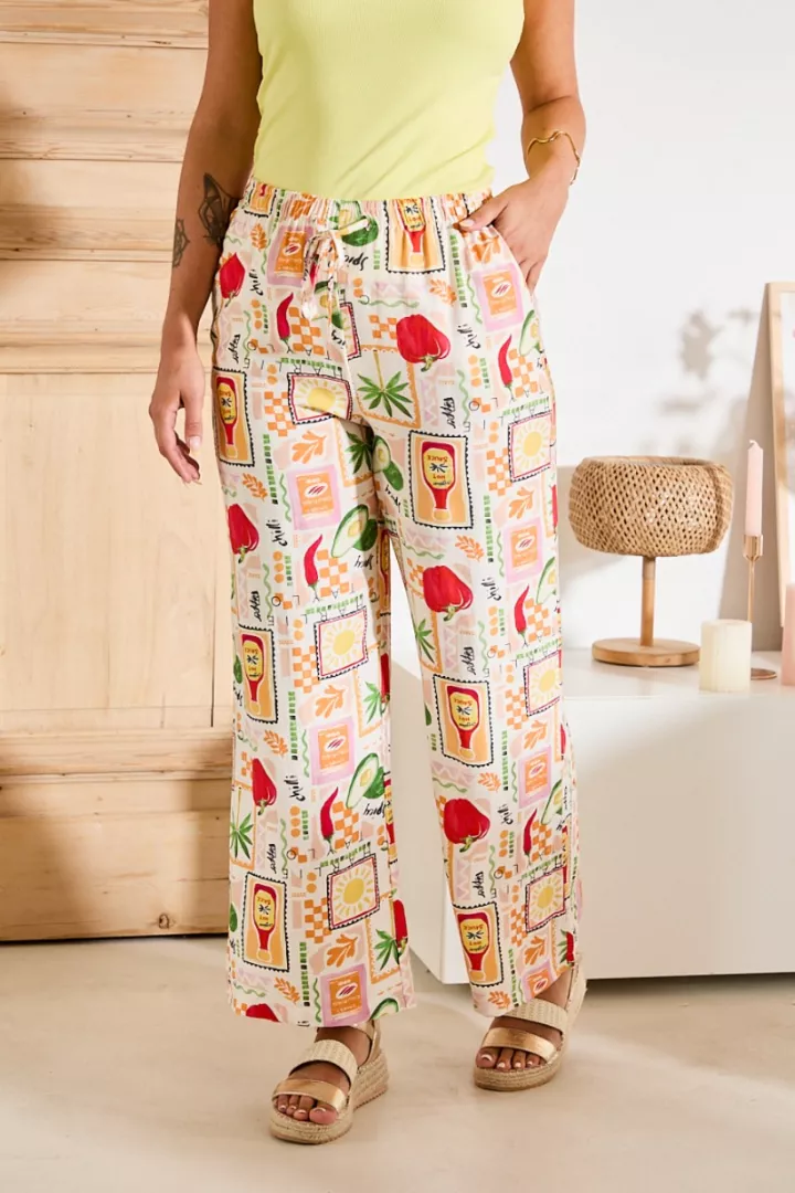 Pantalon Pimento &Eacute;cru &nbsp;| Juste Elles