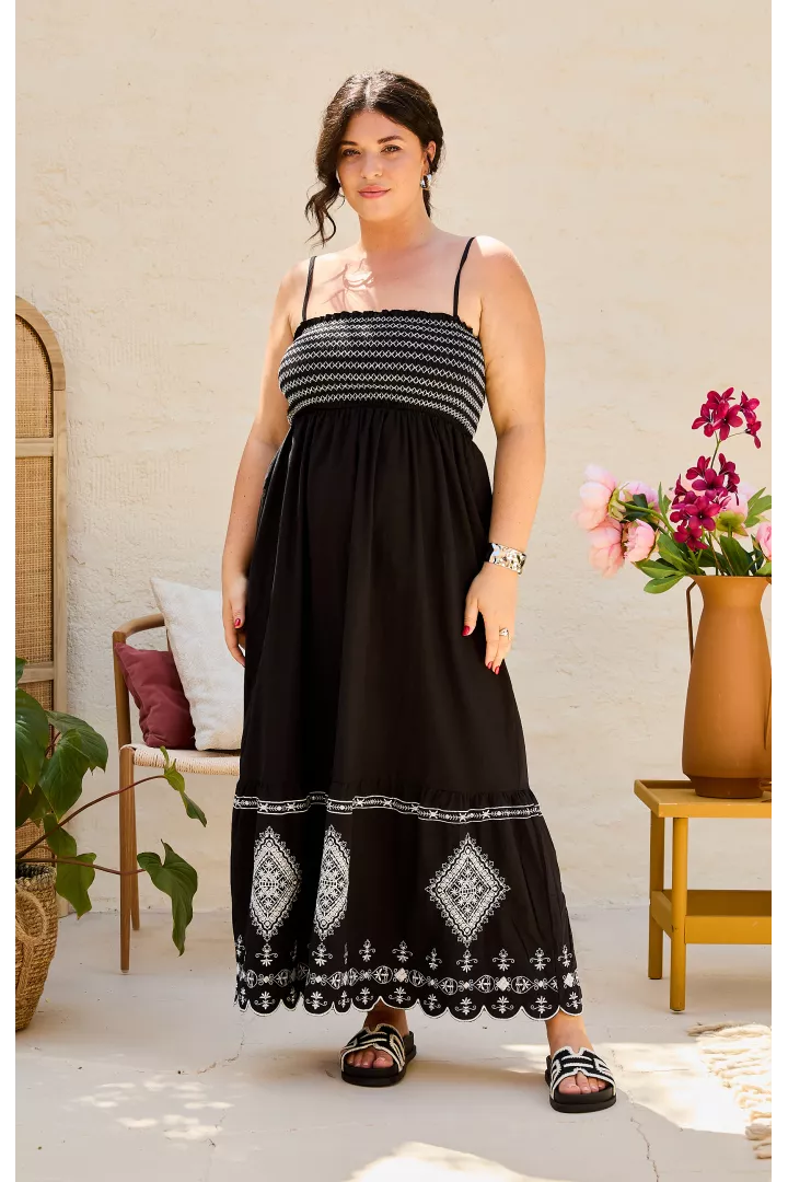 Robe longue Judith Noir