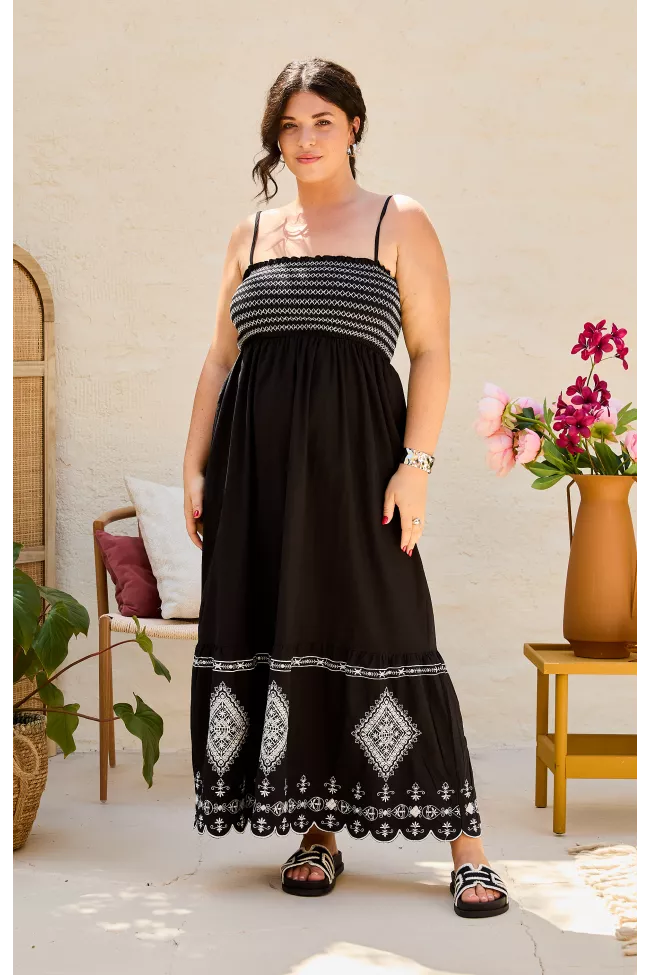 Robe longue Judith Noir