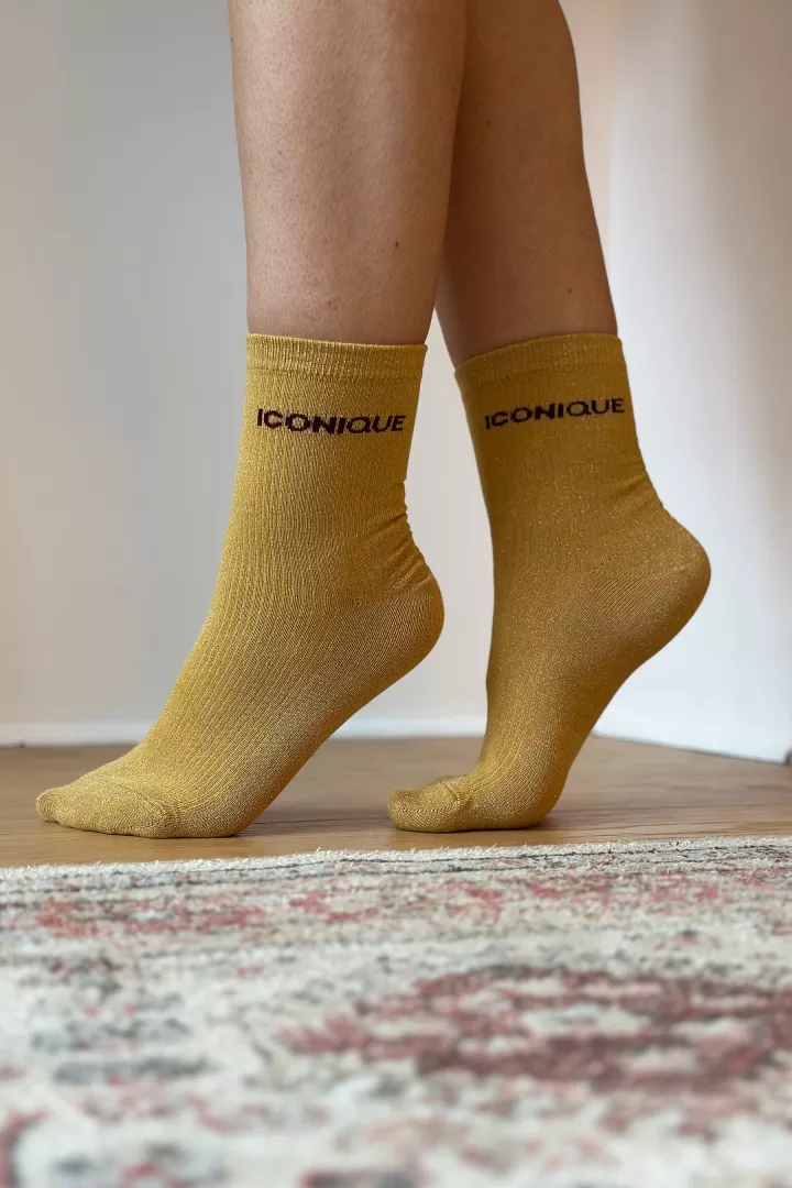 Chaussettes iconique Or