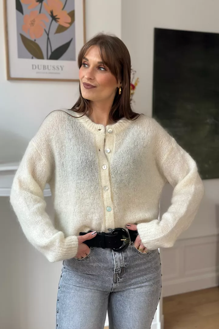 Gilet Lola Ecru