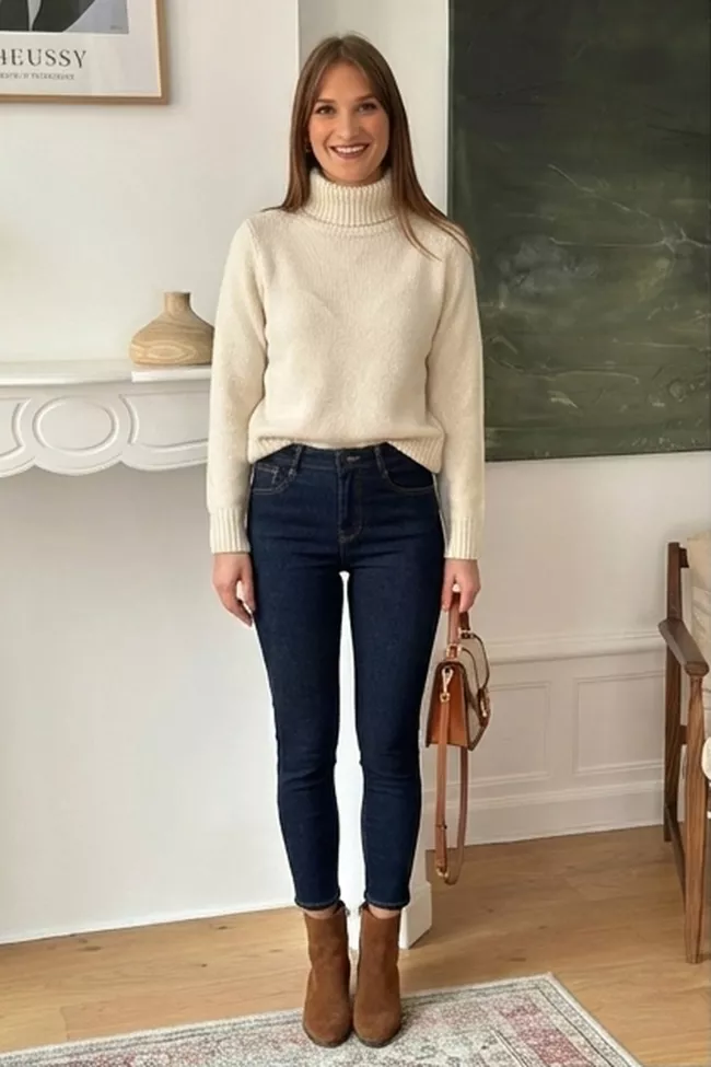 Jean slim Chlo&eacute; Bleu