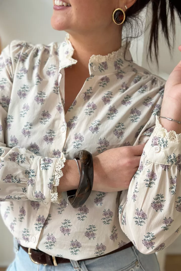 Chemise Amandine Lilas