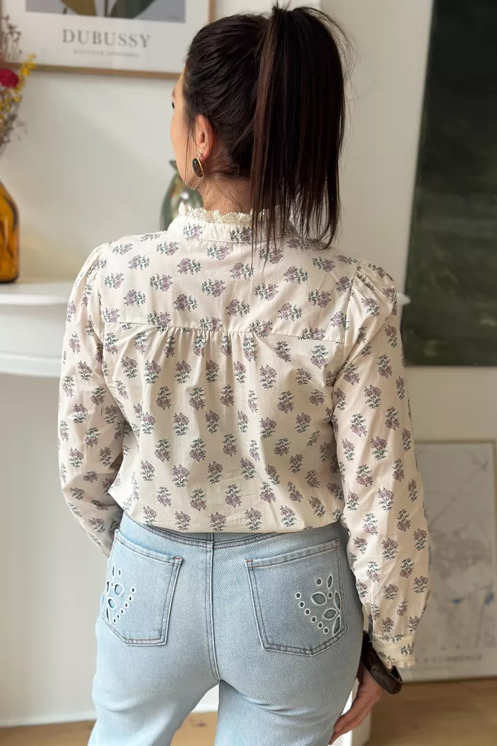 Chemise Amandine Lilas