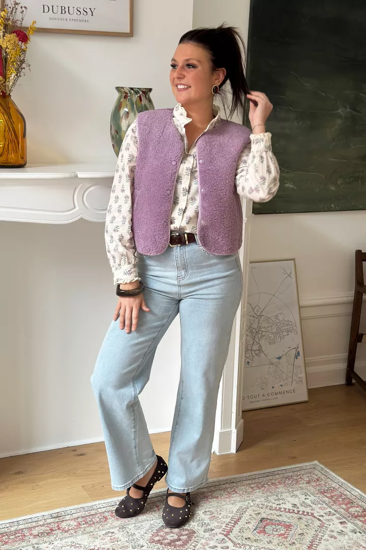 Chemise Amandine Lilas