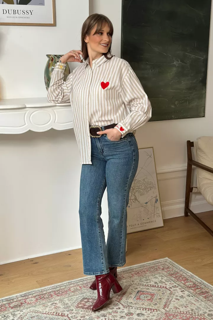Chemise Love in the sun Beige