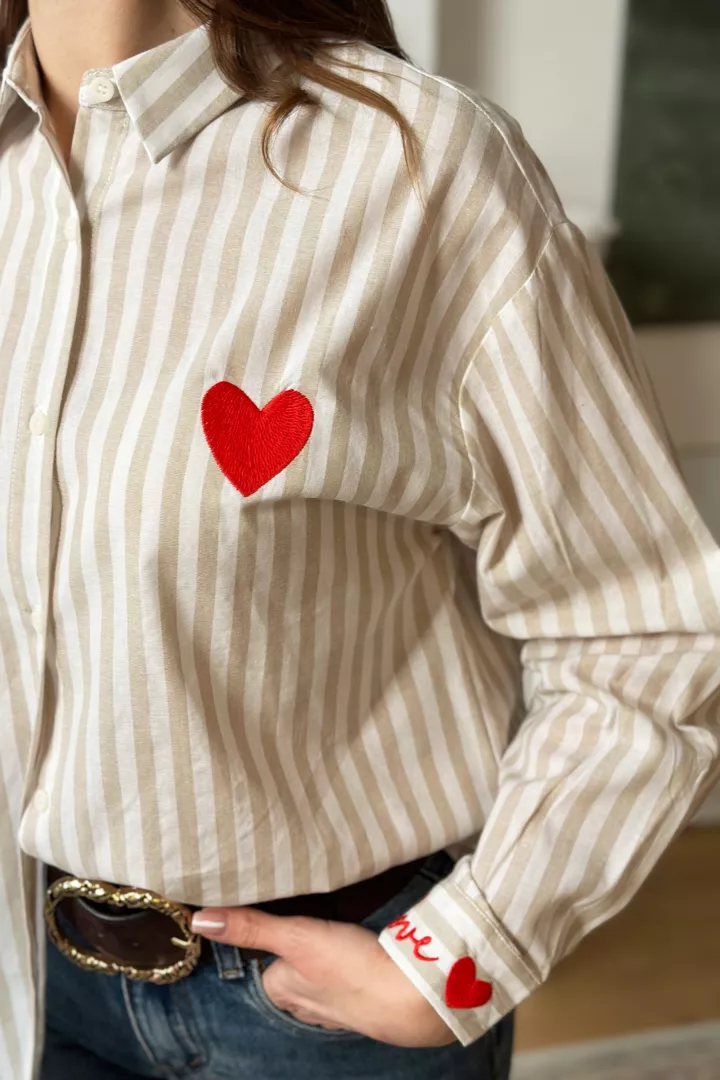 Chemise Love in the sun Beige