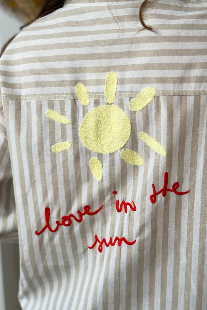 Chemise Love in the sun Beige