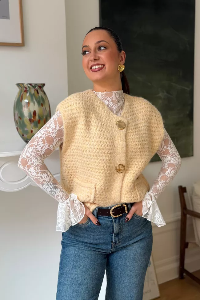 Gilet Rania Jaune