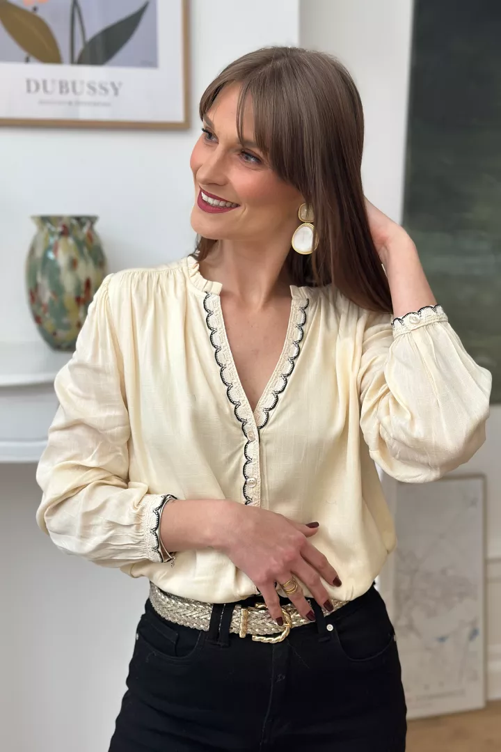 Blouse Isaure Beige