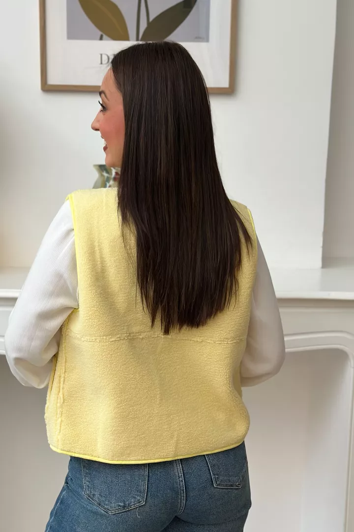 Gilet sans manche Emilie Jaune