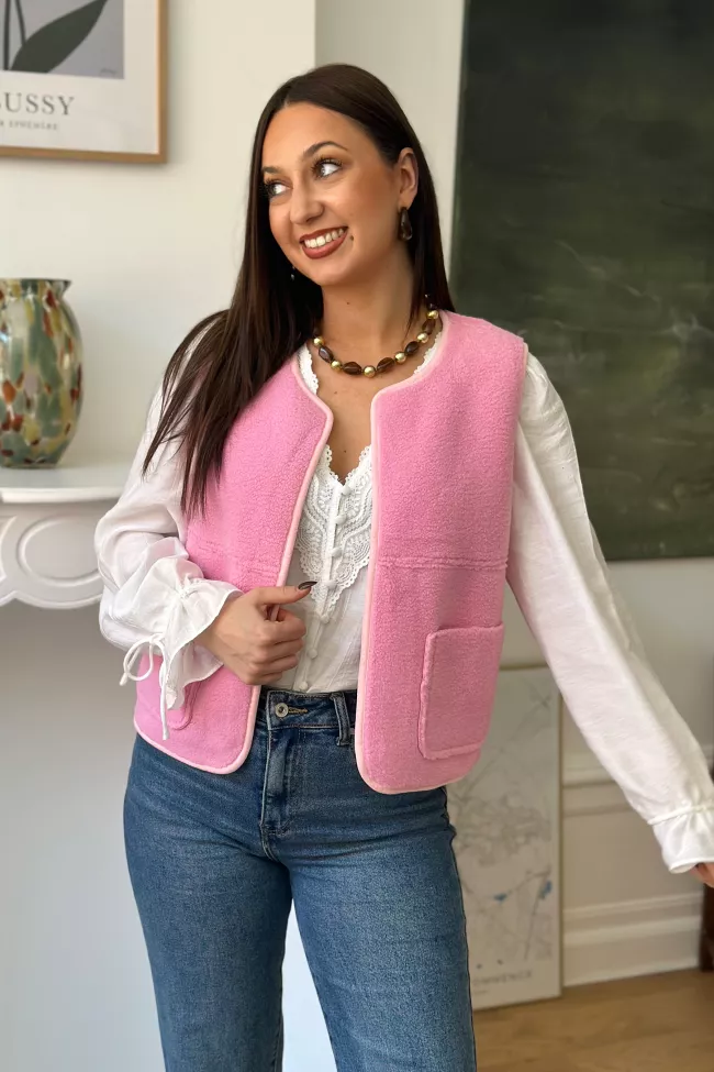 Gilet sans manche Emilie Rose