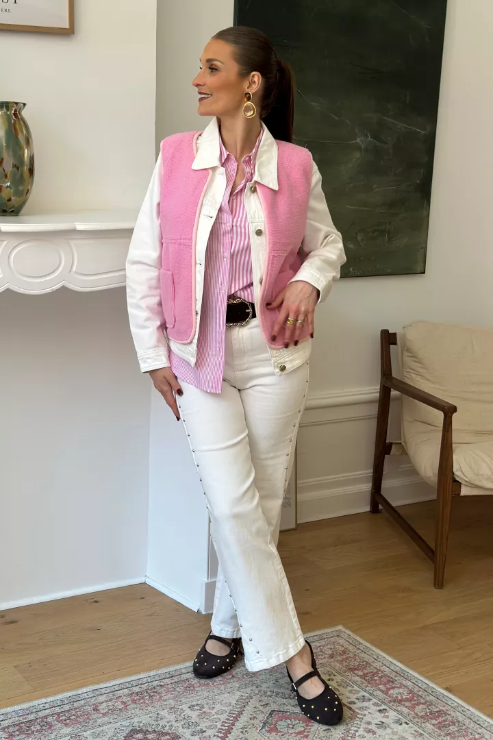 Gilet sans manche Emilie Rose