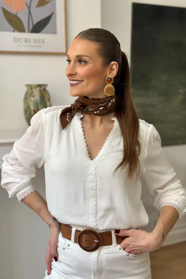 Blouse Isaya Blanc