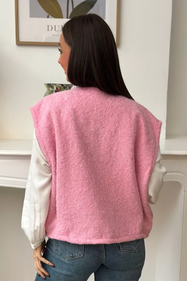 Gilet Sixtine Rose pastel