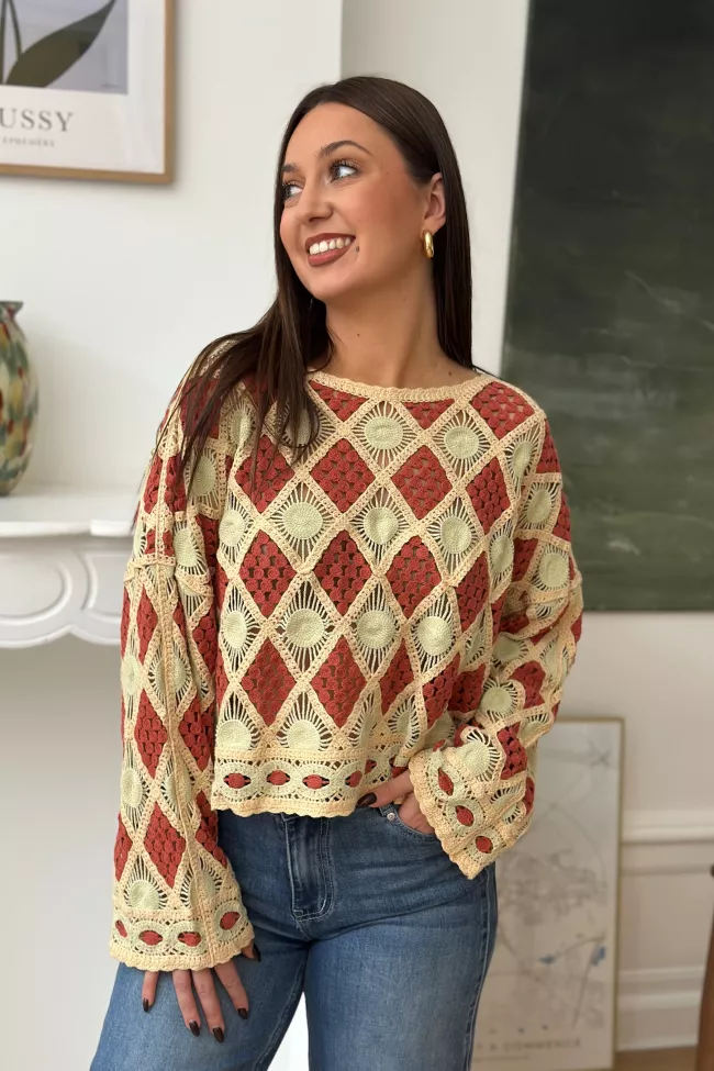 Top Katelle terracotta&nbsp;| Juste Elles