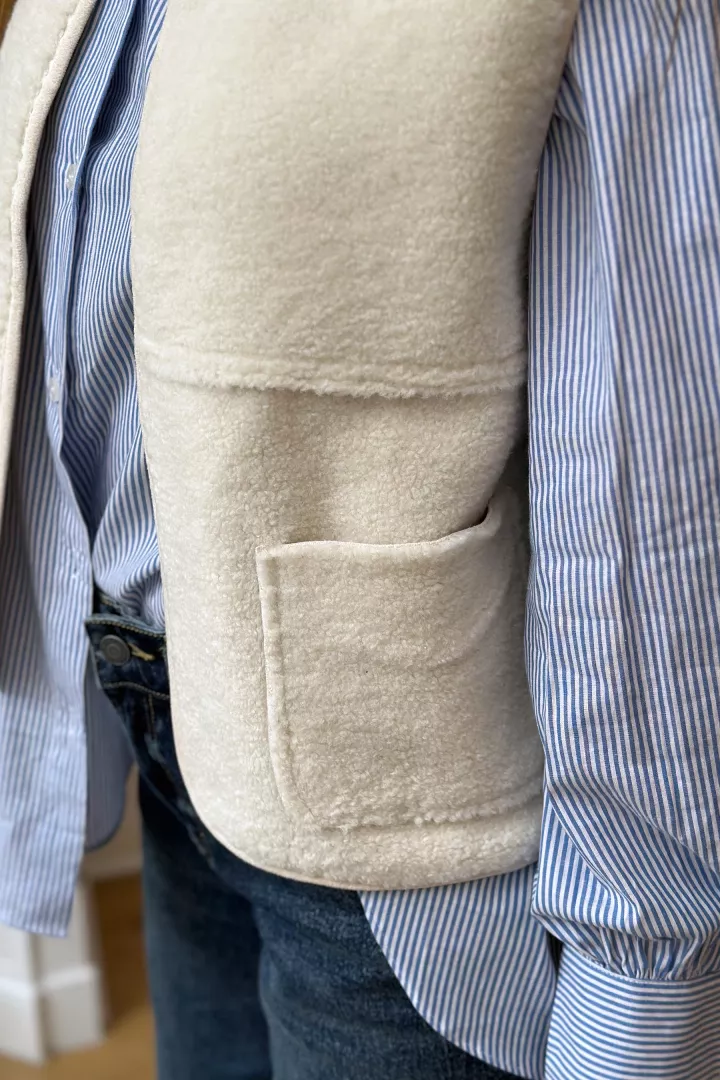 Gilet sans manche Emilie Blanc