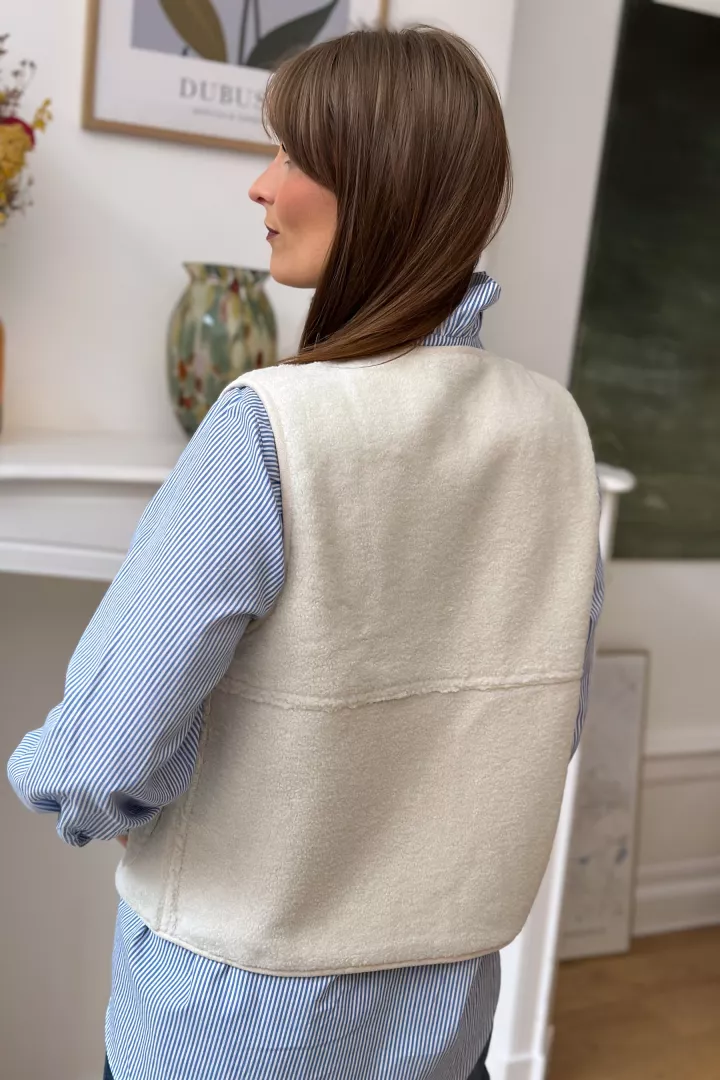 Gilet sans manche Emilie Blanc