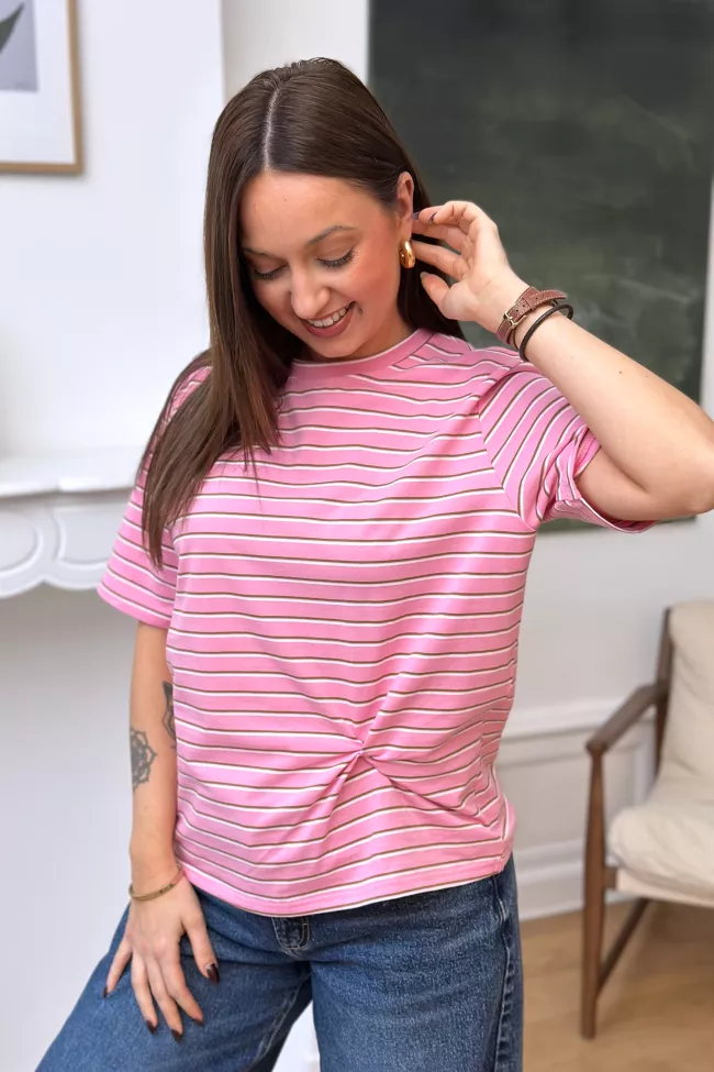 T-shirt &agrave; rayures Yasmine Rose