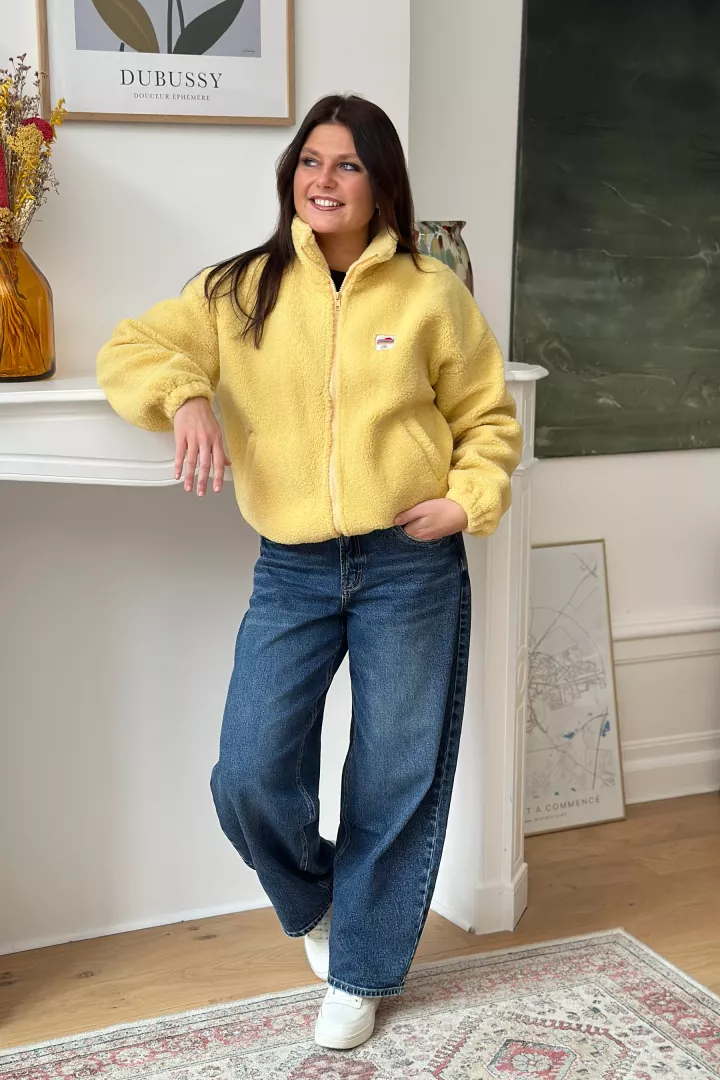 Veste courte polaire Tara Jaune