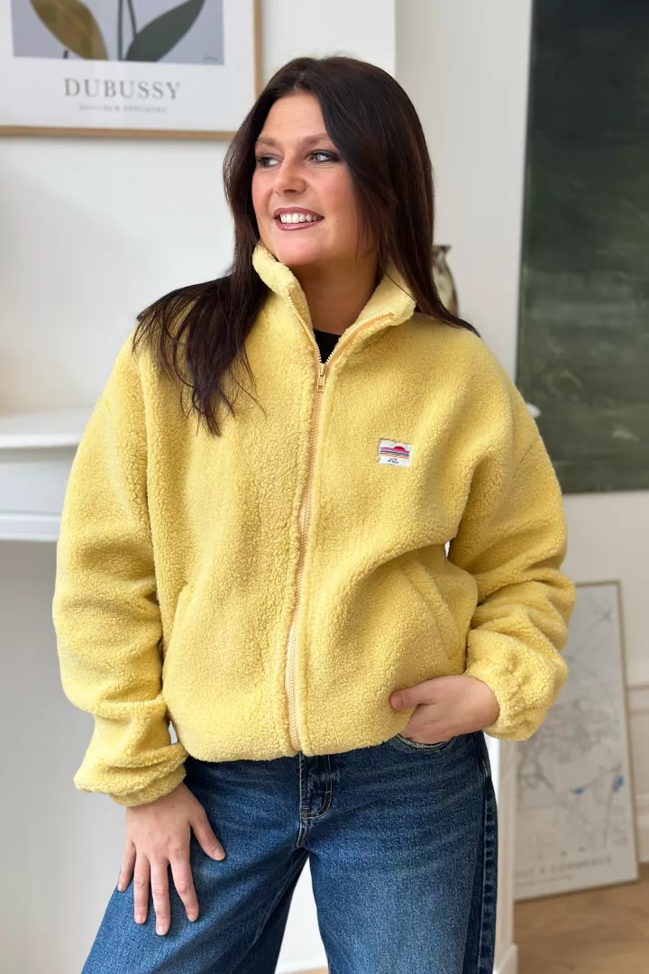 Veste courte polaire Tara Jaune
