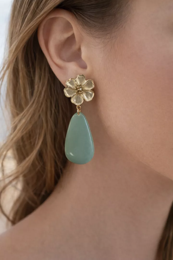 Boucles d'oreilles Maggy Vert