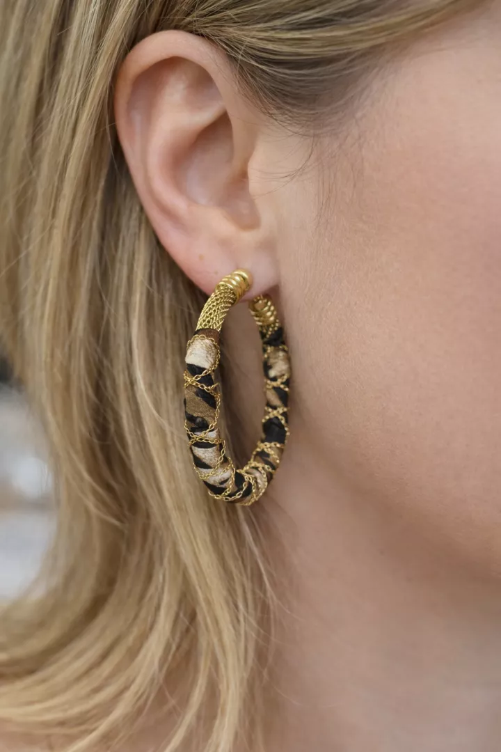 Boucles d'oreilles Lucie Chocolat
