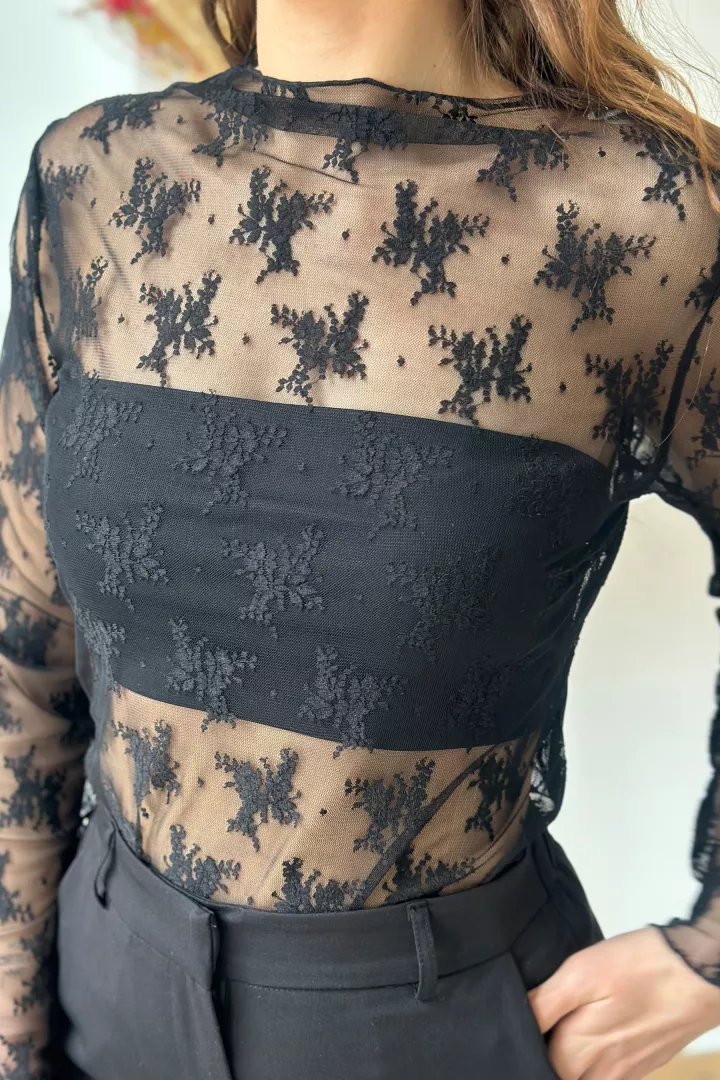 Top bandeau Eva Noir