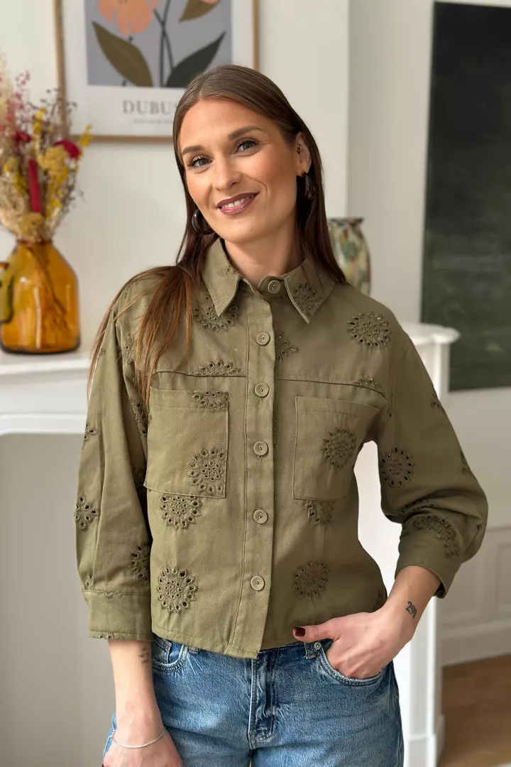 Veste courte Na&iuml;s Kaki