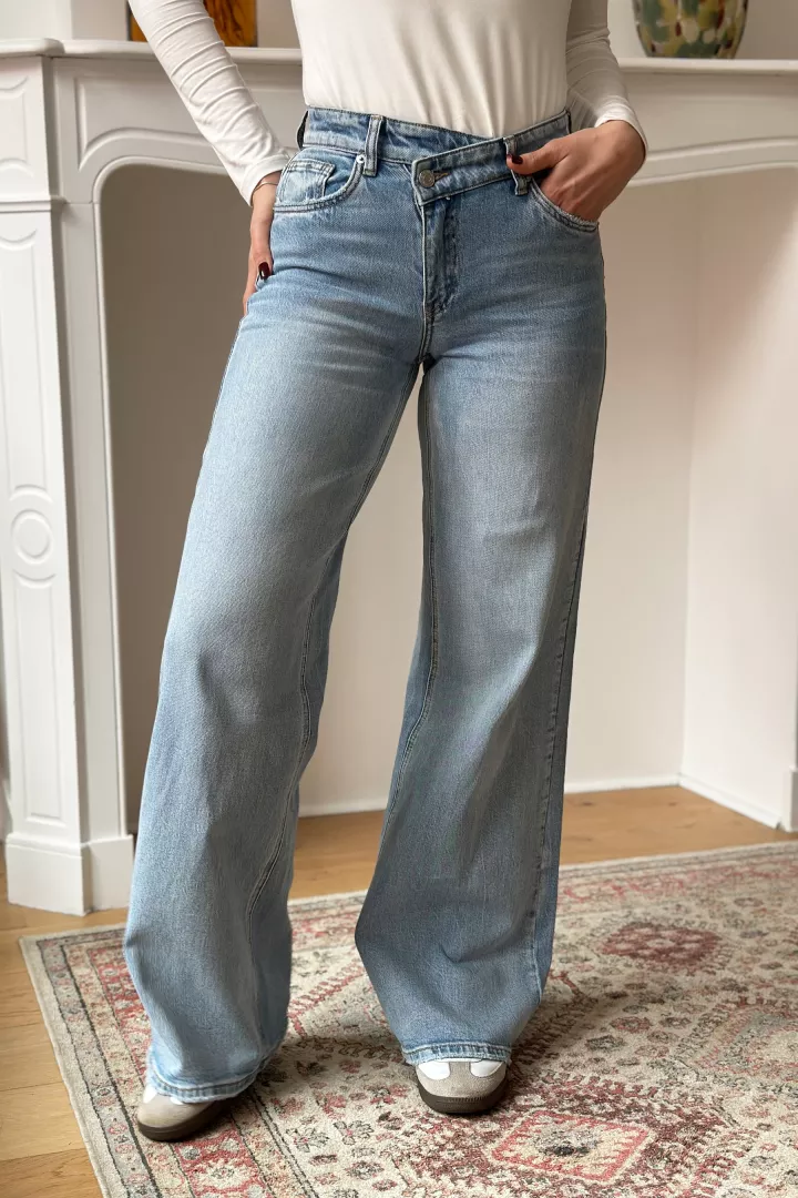 Jean large Ava Bleu clair