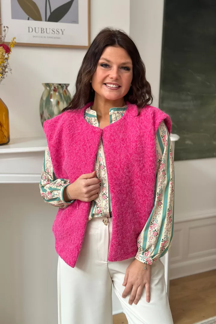 Gilet Sixtine Fuchsia