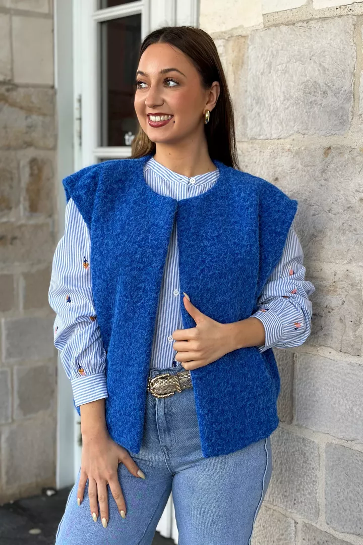 Gilet Sixtine Bleu roi