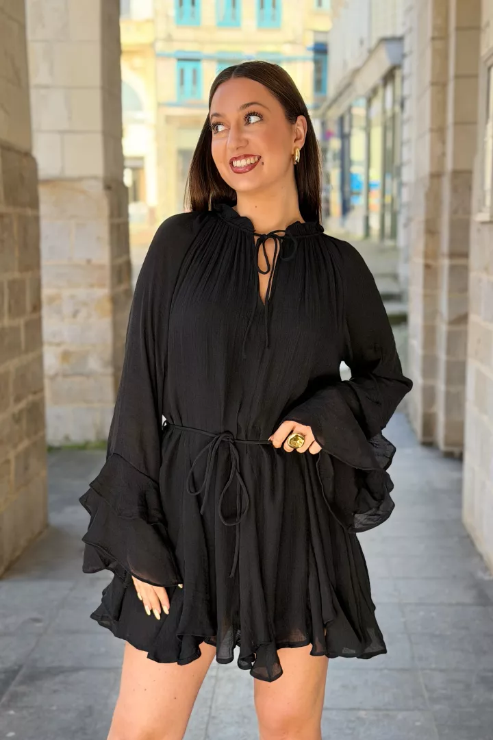 Robe courte Rosaria Noir