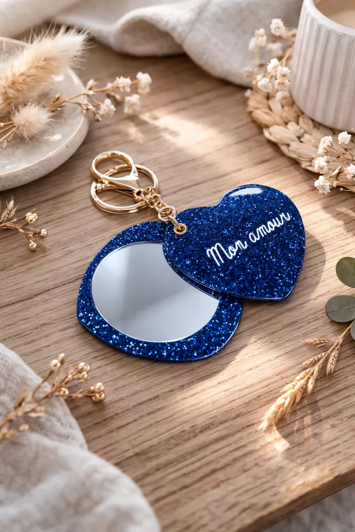 Miroir Mon amour Bleu