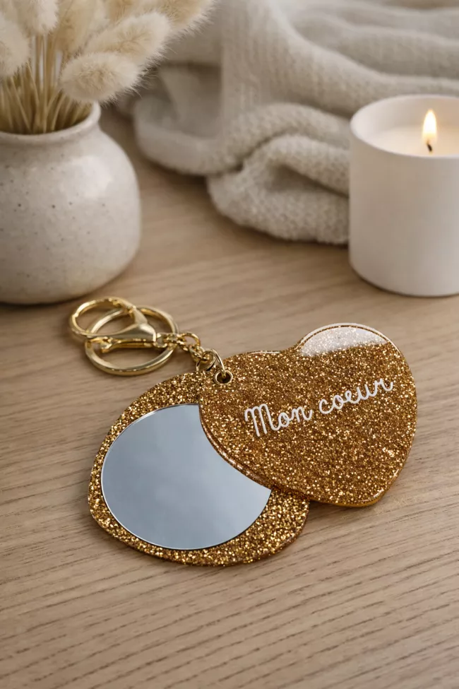 Miroir Mon coeur Orange