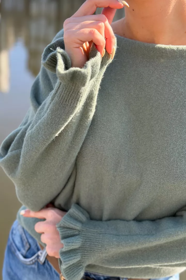 Pull Naelia Kaki clair