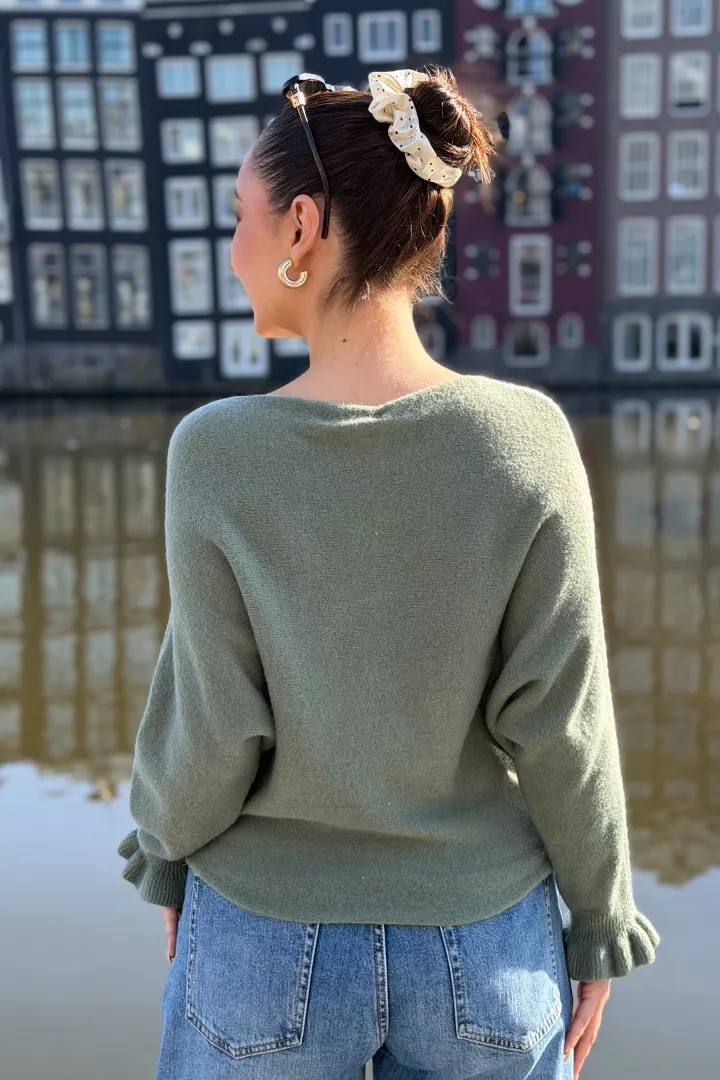 Pull Naelia Kaki clair