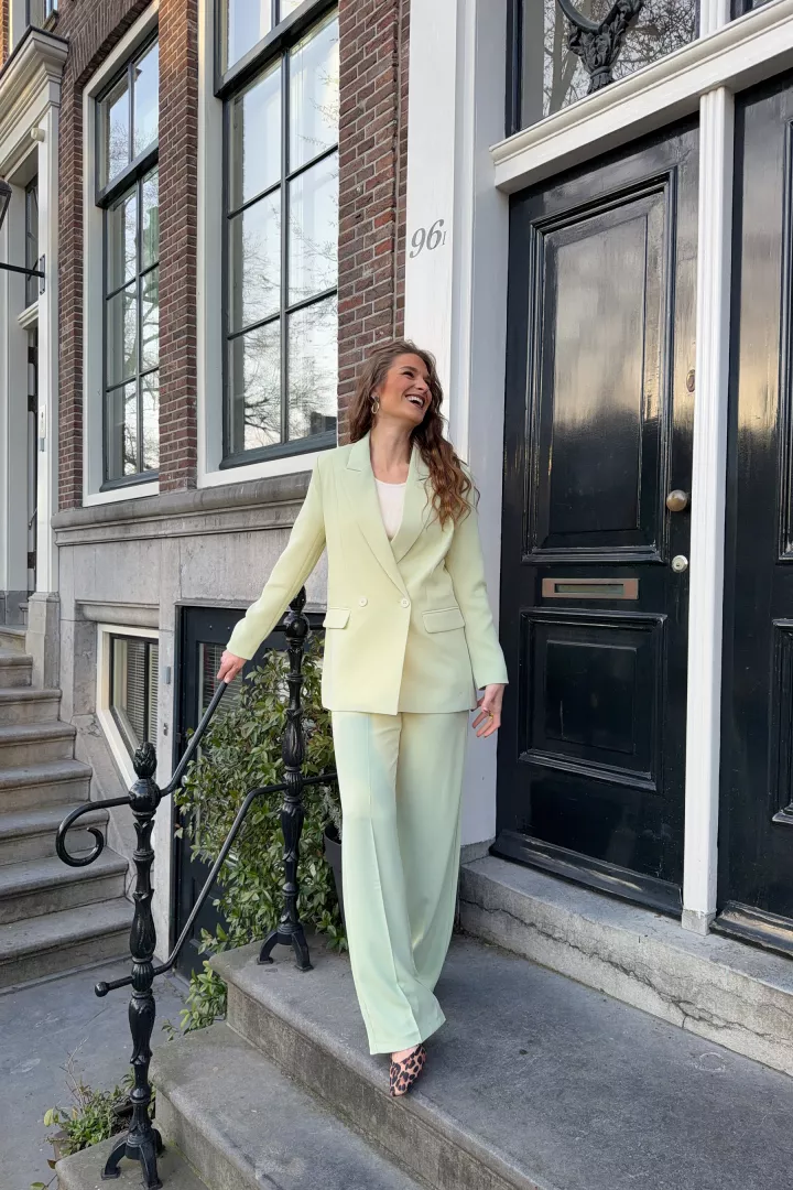 Veste Blazer Lucia Vert pastel