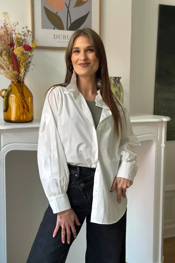 Chemise L&eacute;a Cr&egrave;me