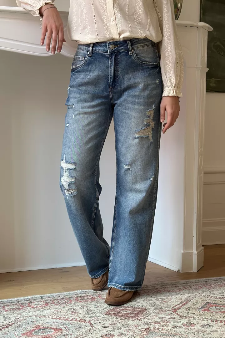jean large Adele bleu