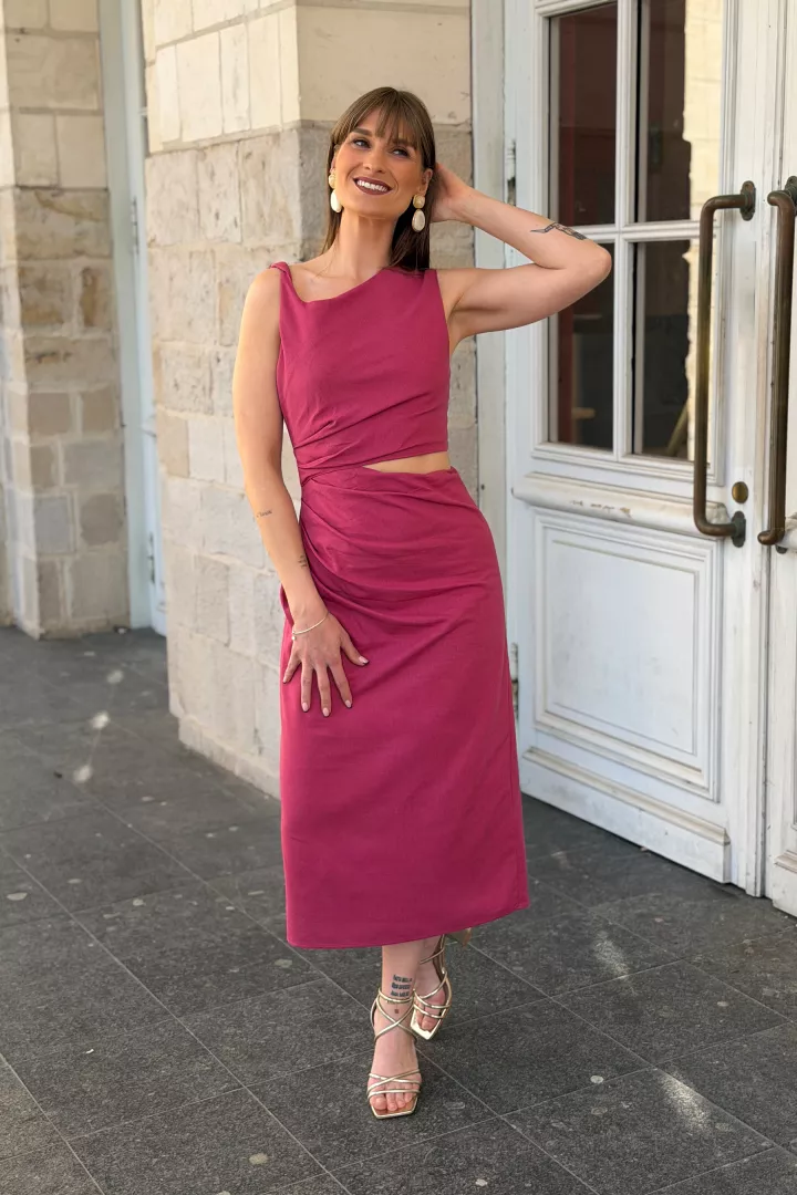 Robe longue Izia Bordeaux