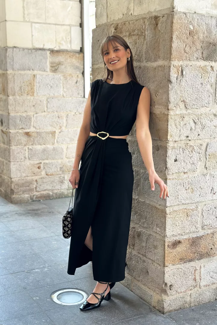 Robe longue Cleo Noir