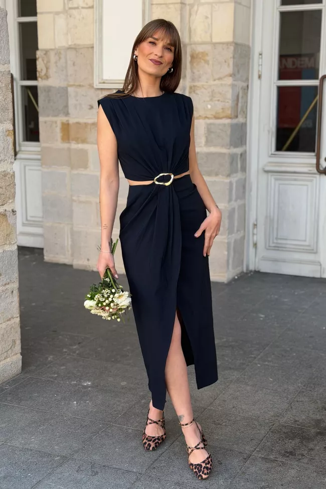 Robe longue Cleo Marine