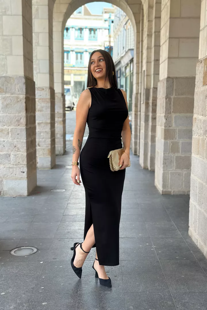 Robe longue Grace Noir
