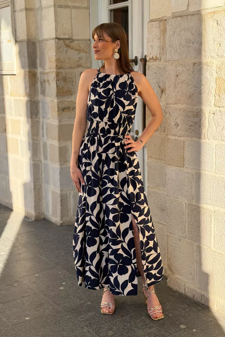 Robe longue Kayla Marine