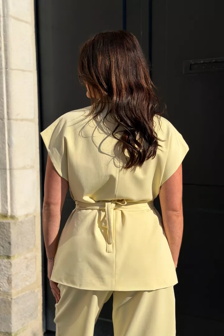 Veste Blazer  a nouer Nayel  Jaune