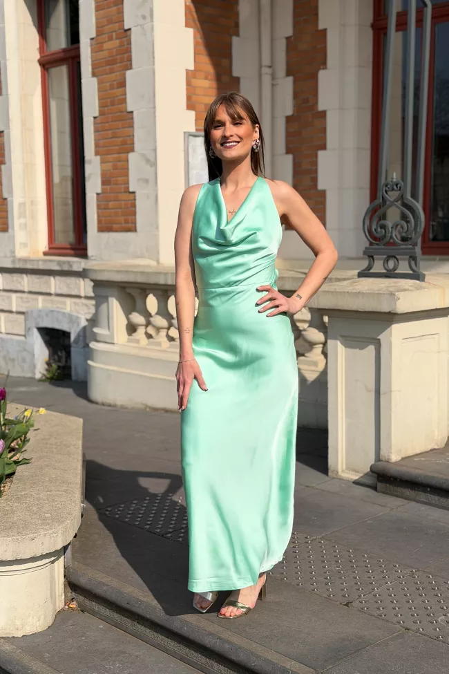 Robe longue Carla Vert